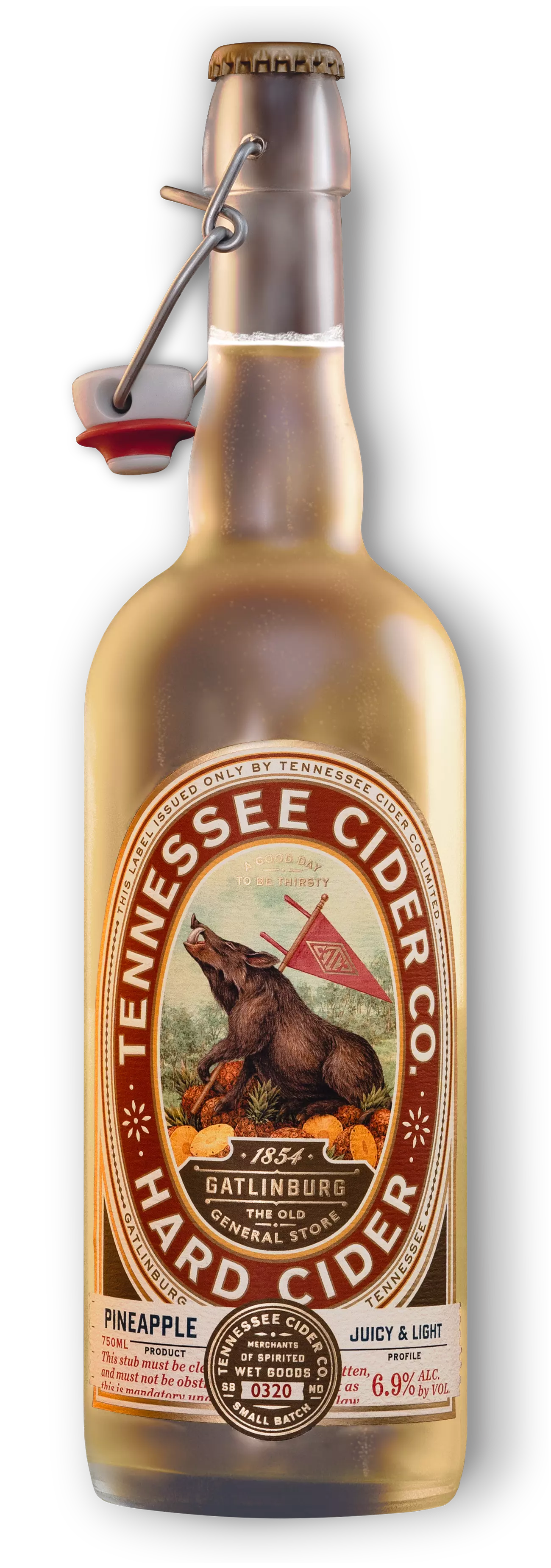 bottle of Pineapple cider