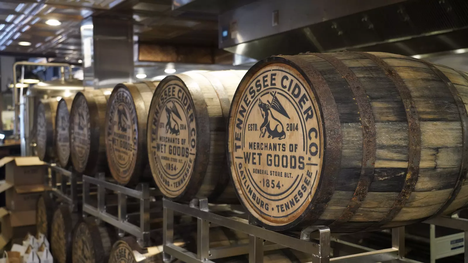 Tennessee Cider Co barrels
