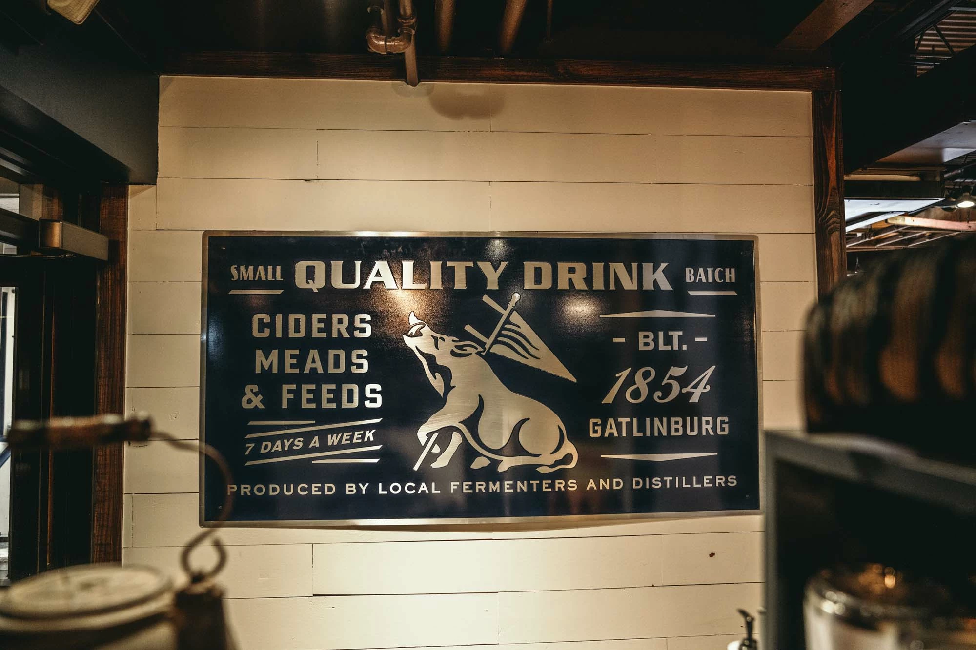 interior of tennessee cider company