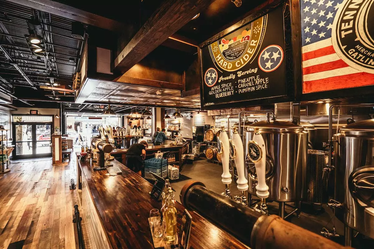 inside of TN Cider Company