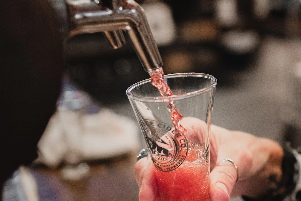 cider slushies at Tennessee Cider Company