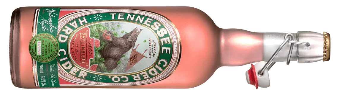 Tennessee Cider Co. Watermelon Mojito Cider bottle.