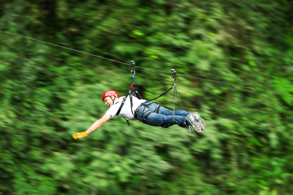 zip lining in the smokies
