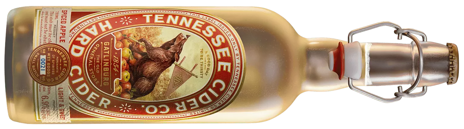Spiced Apple hard cider by Tennessee Cider Company