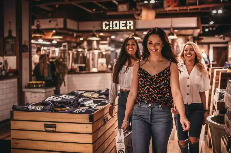 People Shopping at TN Cider Company in Gatlinburg