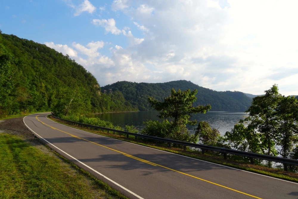tail of the dragon is one of the best scenic drives in the smoky mountains