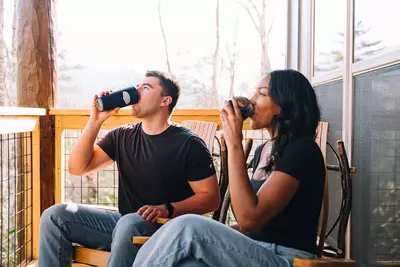 tennessee cider at a cabin